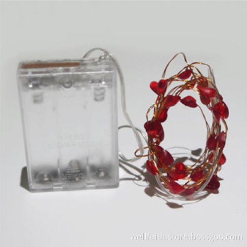 Glow in the dark LED string lights with 3AAA battery